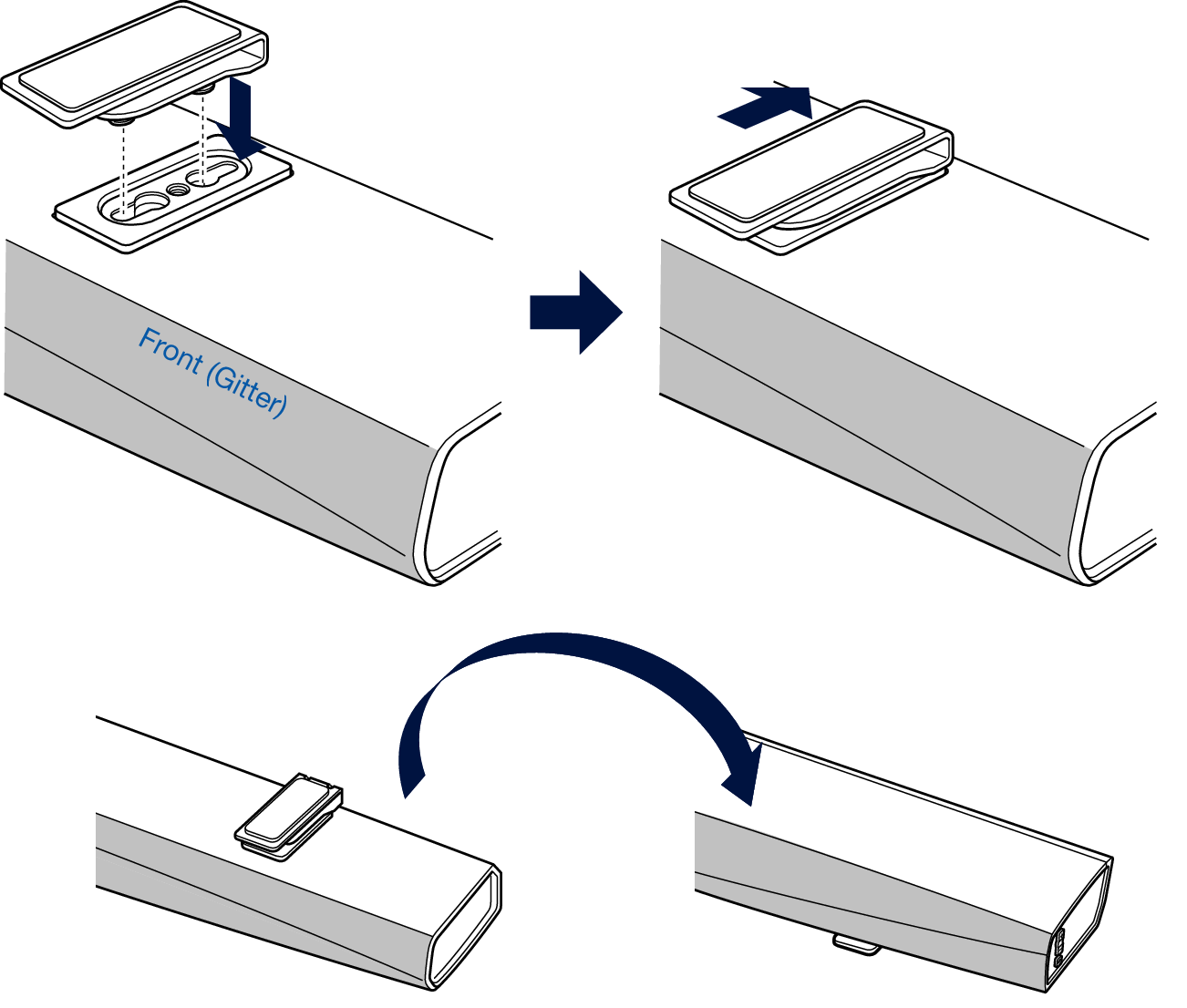 Install feet DHTS716H